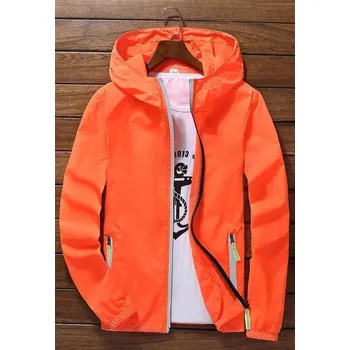 Pánská větrovka Pánská jarní bunda A2011 oranžová XS