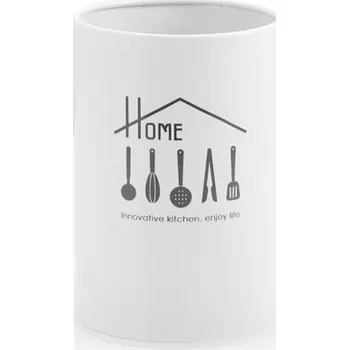 Stojan na víno Nerezový stojan na příbory bílá