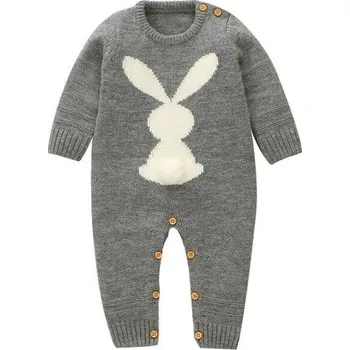 Kojenecký overall Kojenecký hřejivý overal T2591 šedá 6-12 měsíců