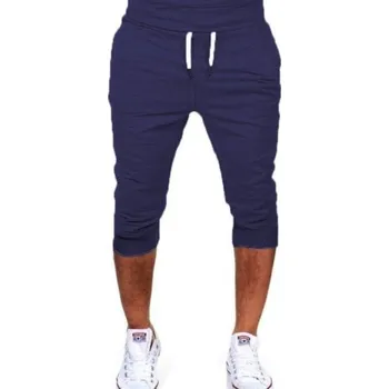 Pánské oblečení Pánské stylové kraťasy Many tmavě modrá M