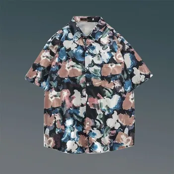 Pánská košile s krátkým rukávem F707 L 16