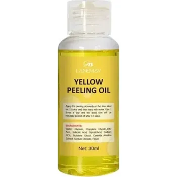 Exfoliační žlutý peelingový olej 30 ml Bělící sérum na tmavou pleť 100% organický olej Péče o pokožku Obnova pleti