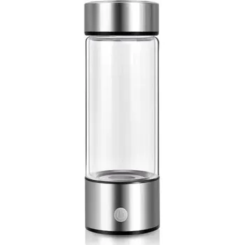 Elektrická láhev s vodním generátorem Hrnek na vodu s vysokým obsahem vodíku 420 ml Skleněná láhev na vodu bohatá na vodík Přenosný antioxidační ionizátor 20,5 x 7 cm