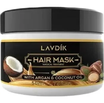 Vlasová regenerace Hloubkově hydratační maska na vlasy Přírodní maska na vlasy s arganovým a kokosovým olejem Keratinová maska na vlasy 50 g