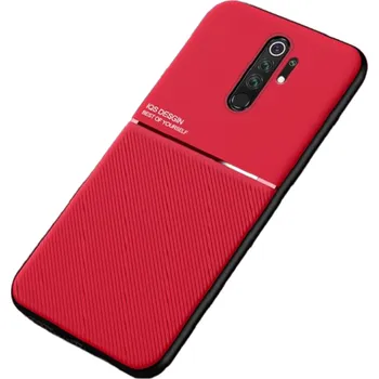 Pouzdro na mobilní telefon Magnetický ochranný kryt pro Poco X3 NFC/X3 Pro červená
