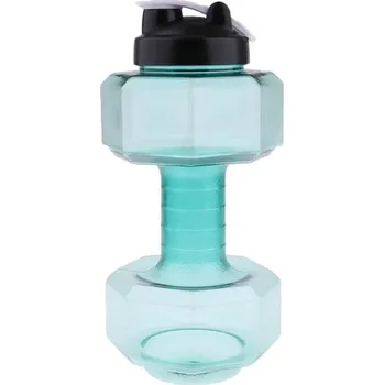 Láhev Láhev&nbsp;na vodu ve tvaru činky 2600 ml tyrkysová
