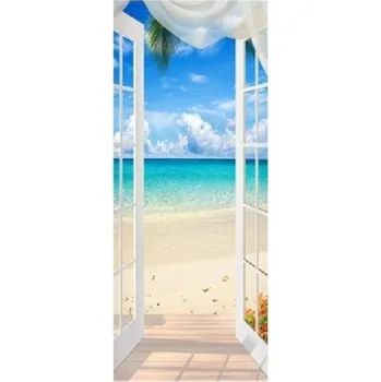 Tapeta Samolepicí tapeta na dveře s motivem pláže S