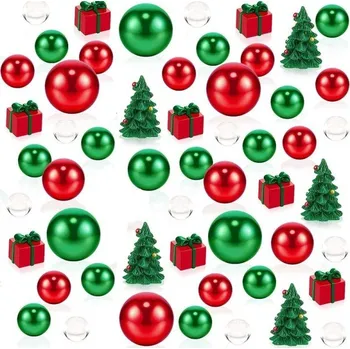 Dekorační kuličky do vázy Vánoce sada dekorací