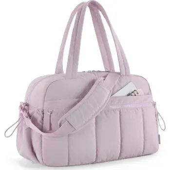 Sportovní taška Dámská voděodolná cestovní taška 42 x 19 x 30 cm Sportovní taška do tělocvičny Lehká kabelka přes rameno Víkendová taška na oblečení fialová