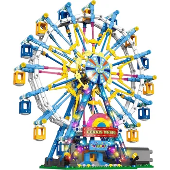 ostatní stavebnice Stavebnice Ruské kolo Pohyblivá stavebnice 870 ks 29,6 x 15 x 28,8 cm