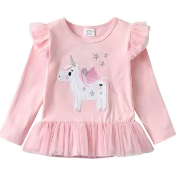 Dívčí tričko s dlouhým rukávem T2525 3 H