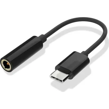 Datové redukce Sluchátkový adaptér typu C 3.5 mm jack J1606 černá