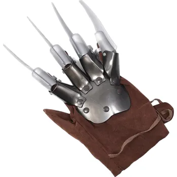 Karnevalová maska Freddy Krueger cosplay rukavice s noži Kostým noční můry v Elm street Halloweenský kostým Doplněk ke kostýmu Freddy Krueger