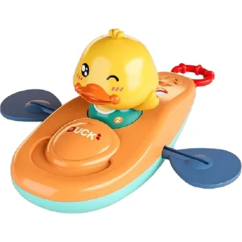 Nafukovací kruh Hračka do vody - Natahovací loďka s kachnou