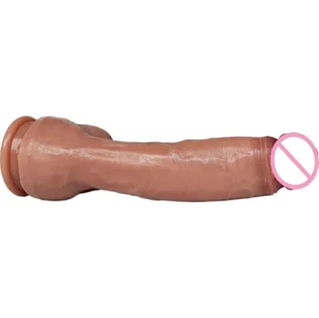 Vibrátor Realistické dildo z lékařského silikonu Silikonové dildo s přísavkou 20 x 5,1 cm