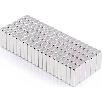 100 ks super silné neodymové obdélníkové magnety 10 x 5 x 3 mm Silné magnety pro modely Nábytek Kancelář Dílna Školu Řemesla Techniku DIY projekty