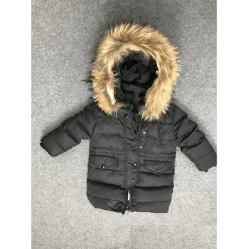 Dětská zimní bunda s kapucí J2464 černá 12