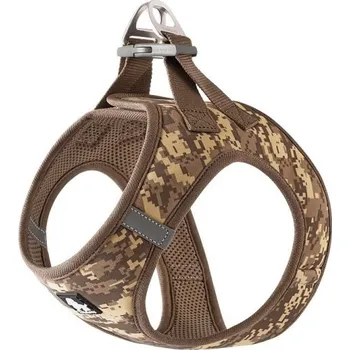 Obojek pro psa Reflexní postroj pro domácí mazlíčky Nastavitelné kšíry pro psy Prodyšná vesta pro psy Bezpečnostní postroj pro malé psy hnědá L