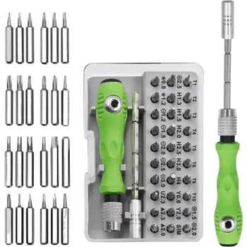 Šroubovák Šroubovák s 32 magnetickými nástavci Šroubovák s nastavitelnou délkou Sada nástavců na šroubovák 32 ks