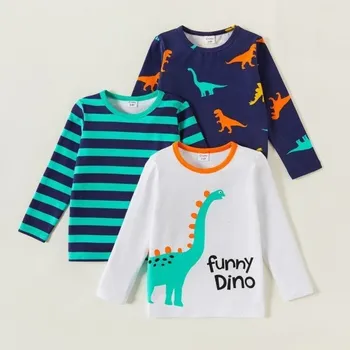 Dívčí tričko Dívčí tričko s dlouhým rukávem 3 ks T2503 6 C