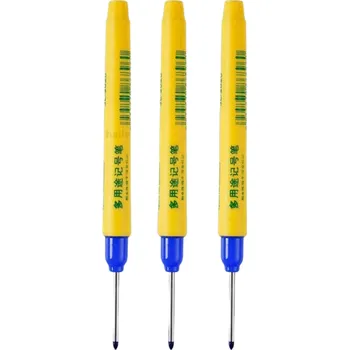 Rychleschnoucí popisovač s dlouhým hrotem 3 ks modrá