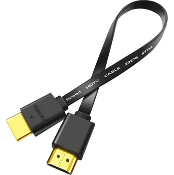 Video kabel HDMI 1.4 plochý propojovací kabel M/M 30 cm
