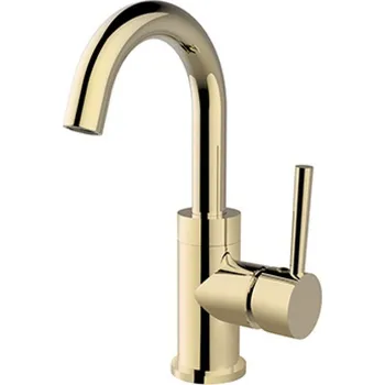 Vodovodní baterie Besco Umyvadlová baterie Illusion II UB LG Světle zlatá lesk