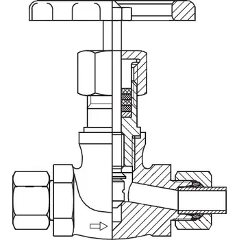 Instalatérský materiál NEREZ dvoucestný ruční uzavírací ventil D 10mm^DN 7mm Parker VDHA10S