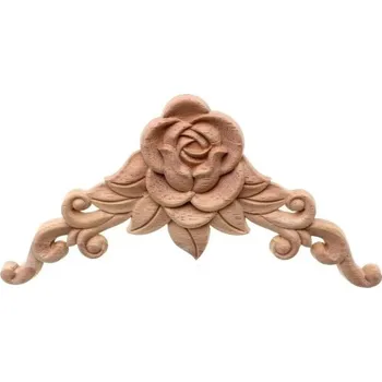 Dřevěný ornament s růží S