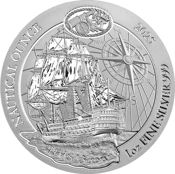 Stříbrná investiční mince HMS Victory - Nautical Ounce 1 Oz 2025