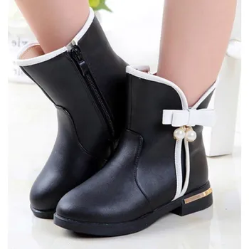 Dívčí kozačky Dívčí kozačky černá 31