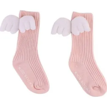 Dívčí podkolenky s křídly růžová 2-4 roky