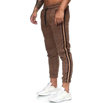 Pánské kalhoty Pánské kostkované kalhoty F1386 L 9