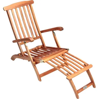 Zahradní nábytek Casaria® Skládací lehátko Queen Mary z akáciového dřeva FSC® 169×54×95 cm