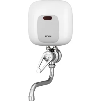Bojler Hakl PL Průtokový ohřívač s nástěnnou beztlakovou baterií, 4,5kW, 18cm IconicLine , HA20PLSET145