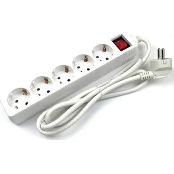 Elektrická zásuvka Prodlužovací přívod 5 zásuvek s vypínačem K1121 3 m
