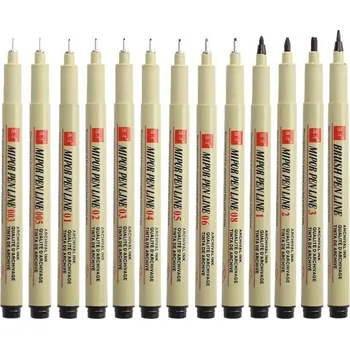 Výtvarná sada Pigment liner 12 ks