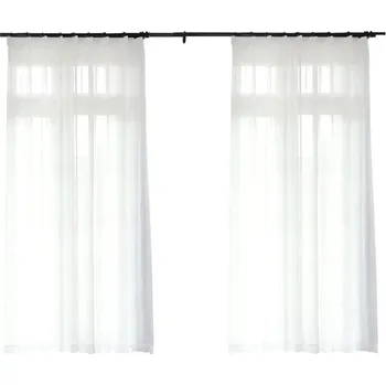 Závěs Bílý závěs s kroužky bílá 300 cm x 250 cm