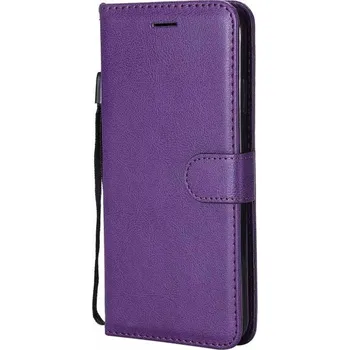 Pouzdro na mobilní telefon Flipové pouzdro na Huawei Y5 2018 fialová