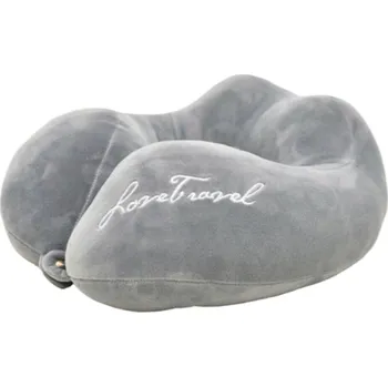 Cestovní polštářek Love Travel Cestovní polštářek s paměťovou pěnou Barva: Šedá - doprava zdarma od 1499 Kč