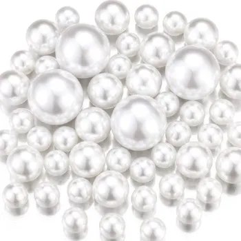 Dekorační kuličky do vázy 38 ks bílá