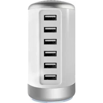 Nabíjecí stanice 6 portů 30 W bílá