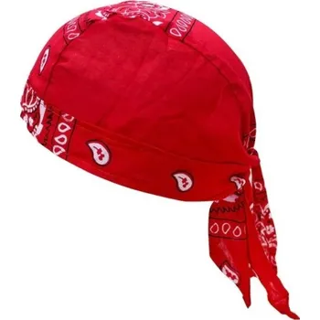 Čepice Šátek na hlavu s potiskem červená