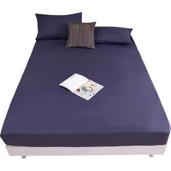 Prostěradlo Jednobarevné prostěradlo 220 x 200 cm tmavě modrá