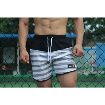 Pánské pruhované šortky šedá XS