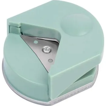 Děrovačka Rohová děrovačka kolečka o průměru 4 mm Děrovačka kruhu na roh papíru 5,4 x 6 x 2,2 cm zelená