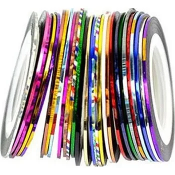 Umělé nehty Zdobící páska na nehty 10 ks