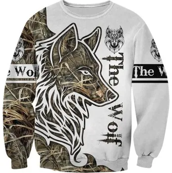 Pánská mikina Pánská mikina s vlkem F91 XS