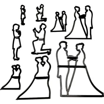 Vykrajovátko Vykrajovátka svatba 9 ks