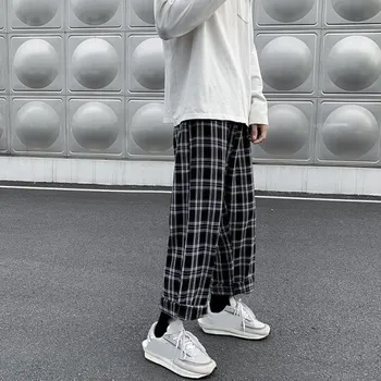 Pánské kalhoty Pánské kostkované kalhoty F1722 M 2